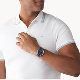 Buy Shop Michael Kors Brecken Chronograph Blue Dial Blue Rubber Strap Watch For Men - MK8923 USA Online