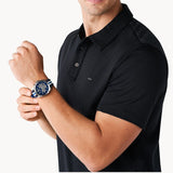 Buy Shop Michael Kors Brecken Chronograph Blue Dial Two Tone PVC Strap Watch For Men - MK8950 USA Online