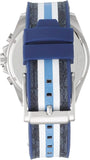 Buy Shop Michael Kors Brecken Chronograph Blue Dial Two Tone PVC Strap Watch For Men - MK8950 USA Online