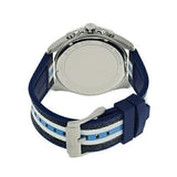 Buy Shop Michael Kors Brecken Chronograph Blue Dial Two Tone PVC Strap Watch For Men - MK8950 USA Online