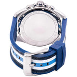 Buy Shop Michael Kors Brecken Chronograph Blue Dial Two Tone PVC Strap Watch For Men - MK8950 USA Online