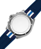 Buy Shop Michael Kors Brecken Chronograph Blue Dial Two Tone PVC Strap Watch For Men - MK8950 USA Online
