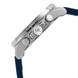 Buy Shop Michael Kors Brecken Chronograph Blue Dial Two Tone PVC Strap Watch For Men - MK8950 USA Online