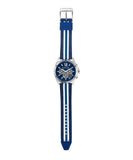 Buy Shop Michael Kors Brecken Chronograph Blue Dial Two Tone PVC Strap Watch For Men - MK8950 USA Online