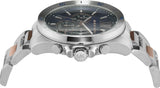 Buy Shop Michael Kors Brecken Chronograph Blue Dial Two Tone Steel Strap Watch For Men - MK9065 USA Online