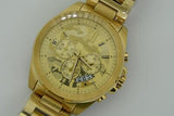 Buy Shop Michael Kors Brecken Chronograph Gold Dial Gold Steel Strap Watch For Men - MK8934 USA Online