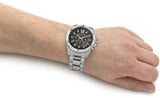 Buy Shop Michael Kors Brecken Chronograph Green Dial Silver Steel Strap Watch For Men - MK8984 USA Online