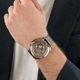 Buy Shop Michael Kors Brecken Chronograph Grey Dial Silver Mesh Strap Watch For Men - MK8868 USA Online