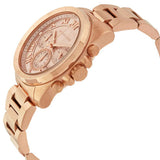 Buy Shop Michael Kors Brecken Chronograph Quartz Rose Gold Dial Rose Gold Steel Strap Watch For Women - MK6367 USA Online