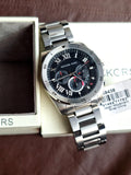 Buy Shop Michael Kors Brecken Chronograph Quartz Black Dial Silver Steel Strap Watch For Men - MK8438 USA Online