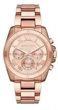 Buy Shop Michael Kors Brecken Chronograph Quartz Rose Gold Dial Rose Gold Steel Strap Watch For Women - MK6367 USA Online