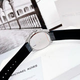 Buy Shop Michael Kors Brecken Chronograph Silver Dial Grey Leather Strap Watch For Men - MK8922 USA Online