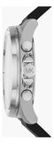 Buy Shop Michael Kors Brecken Chronograph Silver Dial Grey Leather Strap Watch For Men - MK8922 USA Online