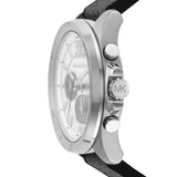 Buy Shop Michael Kors Brecken Chronograph Silver Dial Grey Leather Strap Watch For Men - MK8922 USA Online