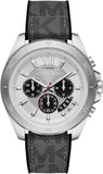 Buy Shop Michael Kors Brecken Chronograph Silver Dial Grey Leather Strap Watch For Men - MK8922 USA Online