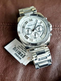 Buy Shop Michael Kors Brecken Chronograph Silver Dial Silver Steel Strap Watch For Women - MK8562 USA Online