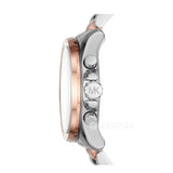 Buy Shop Michael Kors Brecken Chronograph White Dial Two Tone Steel Strap Watch For Women - MK6368 USA Online
