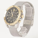 Buy Shop Michael Kors Brecken Quartz Black Dial Silver Mesh Strap Watch For Men - MK8961 USA Online