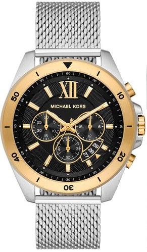 Buy Shop Michael Kors Brecken Quartz Black Dial Silver Mesh Strap Watch For Men - MK8961 USA Online