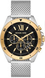 Buy Shop Michael Kors Brecken Quartz Black Dial Silver Mesh Strap Watch For Men - MK8961 USA Online