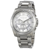 Buy Shop Michael Kors Brecken Chronograph Silver Dial Silver Steel Strap Watch For Women - MK8562 USA Online