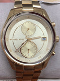 Buy Shop Michael Kors Briar Analog Gold Dial Gold Steel Strap Watch For Women - MK6464 USA Online
