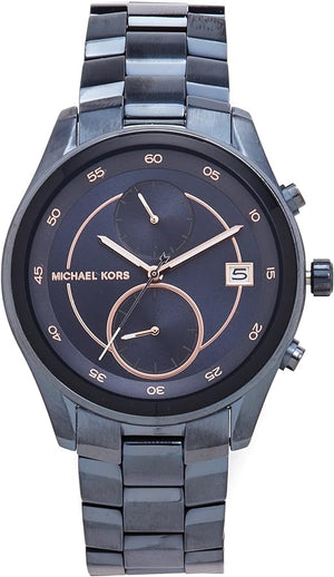 Buy Shop Michael Kors Briar Blue Dial Blue Steel Strap Watch For Women - MK6468 USA Online