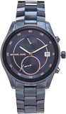 Buy Shop Michael Kors Briar Blue Dial Blue Steel Strap Watch For Women - MK6468 USA Online