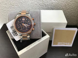 Buy Shop Michael Kors Brinkley Blue Dial Two Tone Steel Strap Watch for Women - MK6205 USA Online