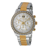 Buy Shop Michael Kors Brinkley Chronograph Silver Dial Two Tone Steel Strap Watch for Women - MK6188 USA Online