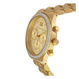 Buy Shop Michael Kors Brinkley Diamonds Gold Dial Gold Steel Strap Watch for Women - MK6187 USA Online