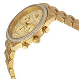 Buy Shop Michael Kors Brinkley Diamonds Gold Dial Gold Steel Strap Watch for Women - MK6187 USA Online