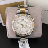 Buy Shop Michael Kors Brinkley Chronograph Silver Dial Two Tone Steel Strap Watch for Women - MK6188 USA Online