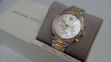 Buy Shop Michael Kors Brinkley Chronograph Silver Dial Two Tone Steel Strap Watch for Women - MK6188 USA Online