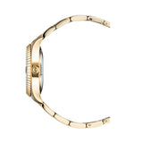 Buy Shop Michael Kors Brinkley Diamonds Gold Dial Gold Steel Strap Watch for Women - MK6187 USA Online