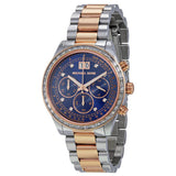 Buy Shop Michael Kors Brinkley Blue Dial Two Tone Steel Strap Watch for Women - MK6205 USA Online