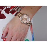 Buy Shop Michael Kors Brinkley Rose Gold Dial Rose Gold Steel Strap Watch for Women - MK6204 USA Online