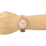 Buy Shop Michael Kors Brinkley Rose Gold Dial Rose Gold Steel Strap Watch for Women - MK6204 USA Online