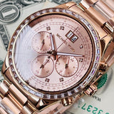 Buy Shop Michael Kors Brinkley Rose Gold Dial Rose Gold Steel Strap Watch for Women - MK6204 USA Online