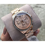 Buy Shop Michael Kors Brinkley Rose Gold Dial Rose Gold Steel Strap Watch for Women - MK6204 USA Online