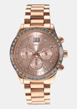 Buy Shop Michael Kors Brinkley Rose Gold Dial Rose Gold Steel Strap Watch for Women - MK6204 USA Online