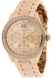 Buy Shop Michael Kors Brinkley Rose Gold Dial Rose Gold Steel Strap Watch for Women - MK6204 USA Online