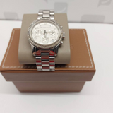 Buy Shop Michael Kors Brinkley Silver Dial with Diamonds Silver Steel Strap Watch for Women - MK5083 USA Online