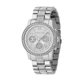 Buy Shop Michael Kors Brinkley Silver Dial with Diamonds Silver Steel Strap Watch for Women - MK5083 USA Online
