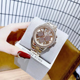 Buy Shop Michael Kors Bryn Chronograph Rose Gold Dial Rose Gold Steel Strap Watch For Women - MK7200 USA Online