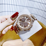 Buy Shop Michael Kors Bryn Chronograph Rose Gold Dial Rose Gold Steel Strap Watch For Women - MK7200 USA Online