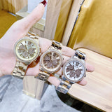 Buy Shop Michael Kors Bryn Chronograph Rose Gold Dial Rose Gold Steel Strap Watch For Women - MK7200 USA Online