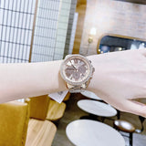 Buy Shop Michael Kors Bryn Chronograph Rose Gold Dial Rose Gold Steel Strap Watch For Women - MK7200 USA Online