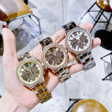 Buy Shop Michael Kors Bryn Chronograph Rose Gold Dial Rose Gold Steel Strap Watch For Women - MK7200 USA Online