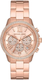 Buy Shop Michael Kors Bryn Chronograph Rose Gold Dial Rose Gold Steel Strap Watch For Women - MK7200 USA Online